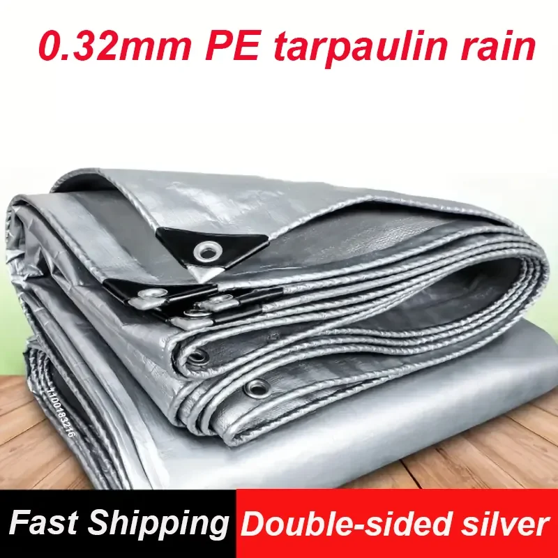 

PE 0.32 mm tarpaulin rainproof cloth outdoor awning garden plant shed truck awning waterproof sunshade sail pet dog house cover