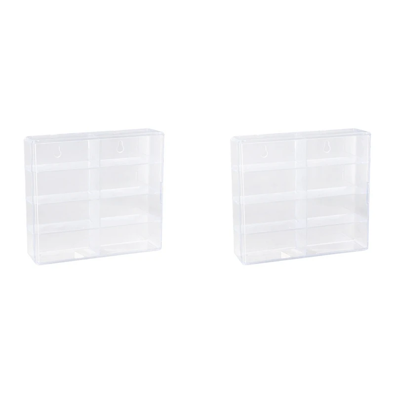 

AOAO-2X 1:64 For Hot Wheel Display Box Car Model Toy Cabinet Rack For Hotwheel Cars Diecast Storage Dustproof Display Box B