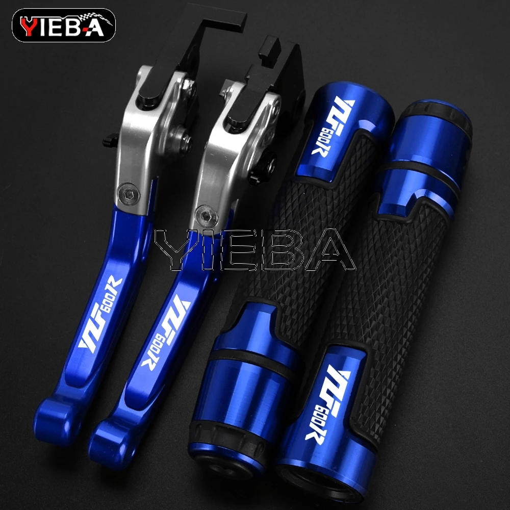 

Motorcycle Accessories Brake Clutch Levers Handlebar Handle bar Grips Cap FOR YAMAHA YZF 600 R 1997-2008 2007 2006 2005 YZF600R