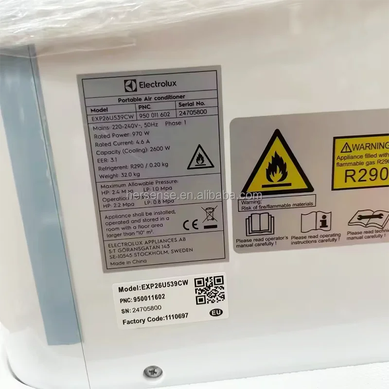 Inverter Portable Air Conditioner Compressor AC Portable Fan White Ice Cooler Climatiseur Small Size Movable 115v R32