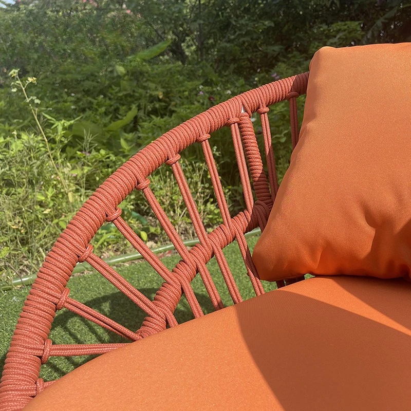 Customizable Nordic outdoor furniture villa rattan sofa outdoor open-air bed and breakfast coffee table