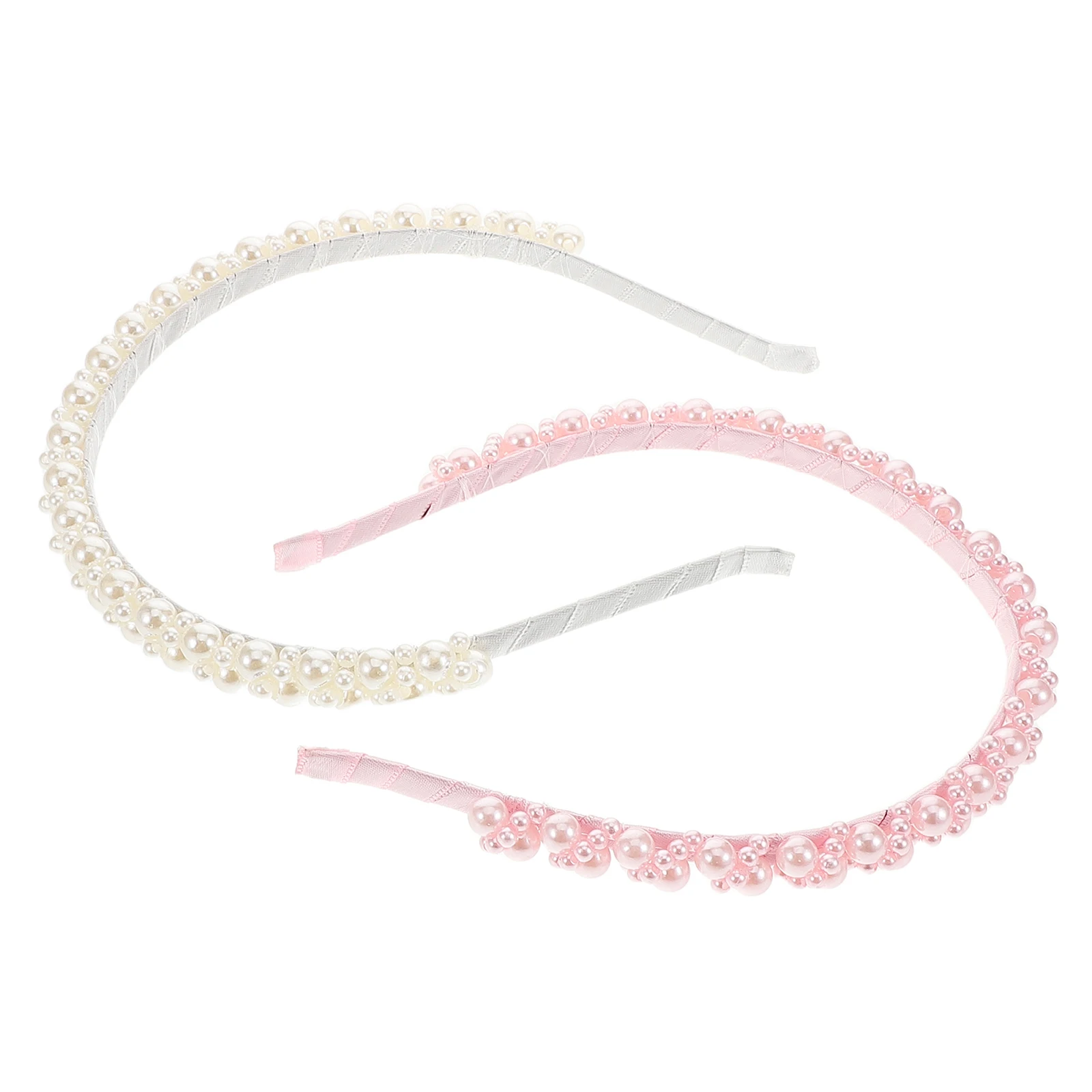 

2 шт. удобный обруч для волос с жемчугом, элегантная минималистичная повязка на голову, повязка на голову для мытья лица, стильный аксессуар для волос на свадебном фестивале