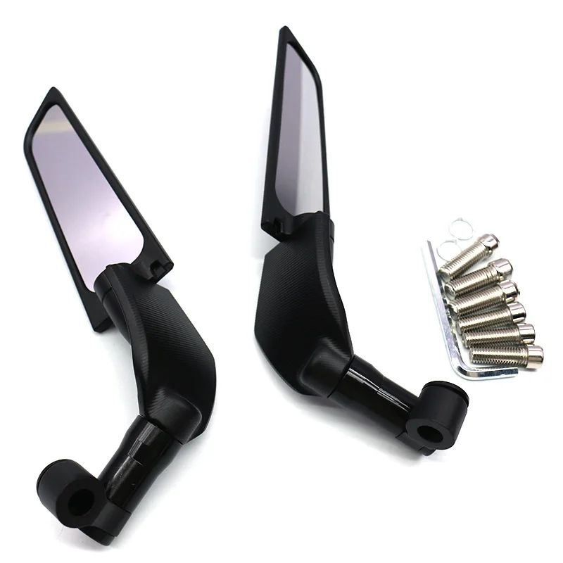 

Universal Electric Motorcycle Rearview Mirror Ducati Kawasaki Modified Wind Wing Adjustable Rotating Side Mirror New