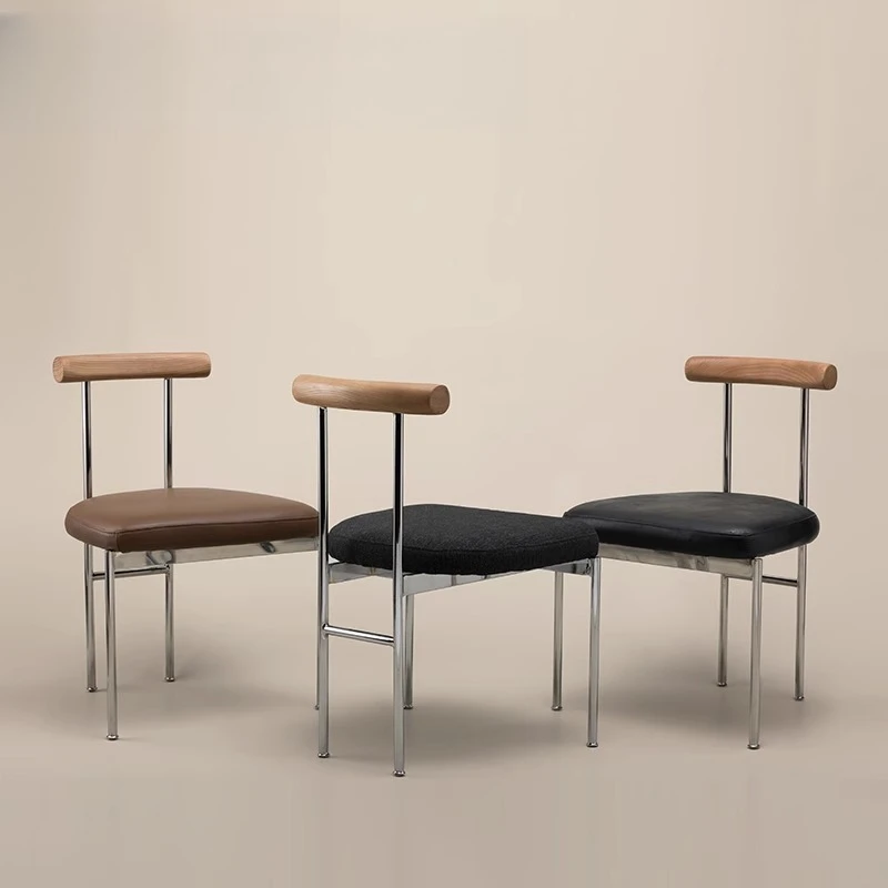 

Nordic Designer Dining Chairs Nordic Office Luxury Modern Ergonomic Dining Chairs Events Creative Waiting Metal Sillas Furniture