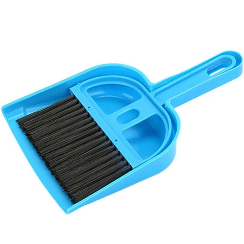 Mini Dust Pan and Brush Set for Guinea Pig Toys, Hamster Cleaner Hedgehog Supplies, Small Broom and Dust Dust for-A51M