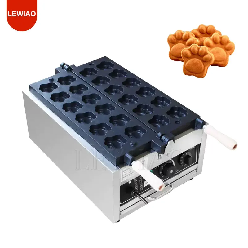 New Style Hot Selling Electric Animal Paw Waffle Maker High Quality Commercial Tiger Paw Shaped Waffle Bread Cake Bakery Machine