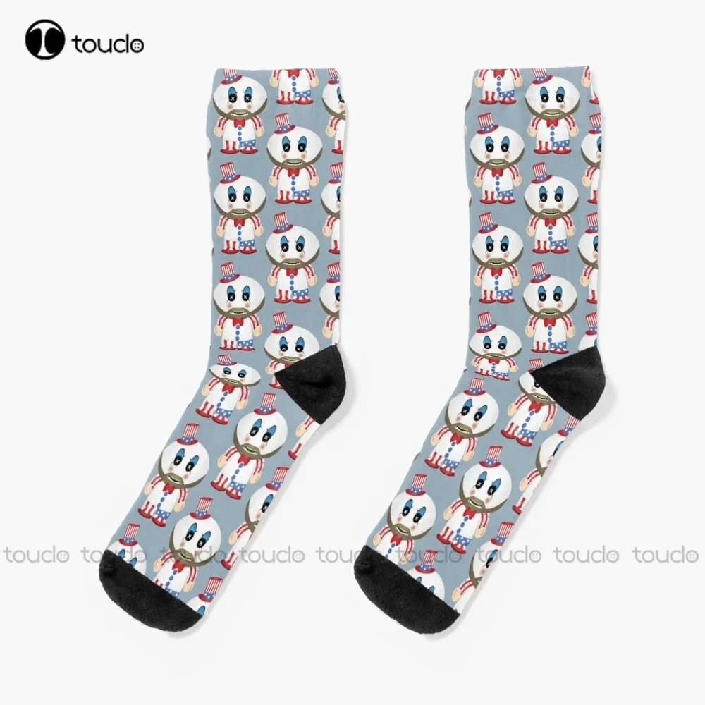 

Captain Spaulding Socks White Soccer Socks Men Thanksgiving Christmas New Year Gift Unisex Adult Teen Youth Socks Custom Gift