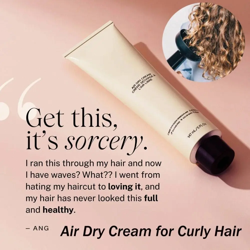 

Новый увлажняющий крем для укладки кудрявых волос без нагрева, не стягивающий волосы, легкий уход и стайлинг для всех типов волос