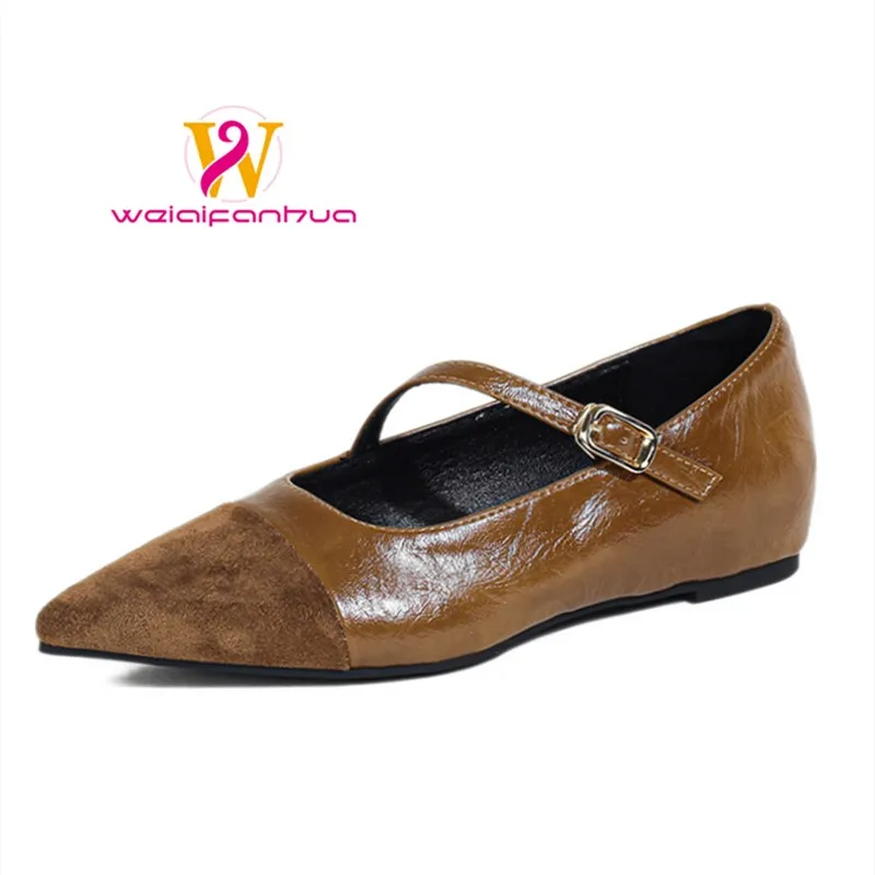 

Women's 2026 New Vintage Pointed-toe Fashion Flats with Seamless Design, Simple French Style, Women's Flat Shoes Loafers Women