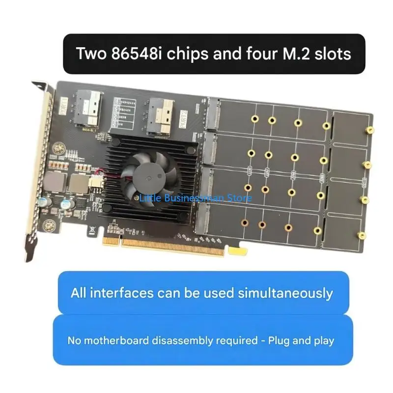 PLX8749 Internal Desktop PCIe Card with Separate Module, Desktop Use M76A