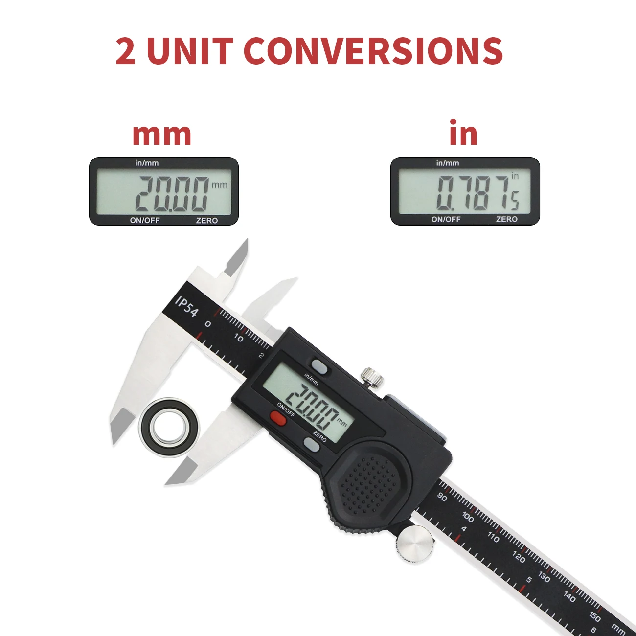 SHANHR IP54 Waterproof Digital Caliper 150mm Stainless Steel Electronic Vernier Caliper Precision Measuring Tool