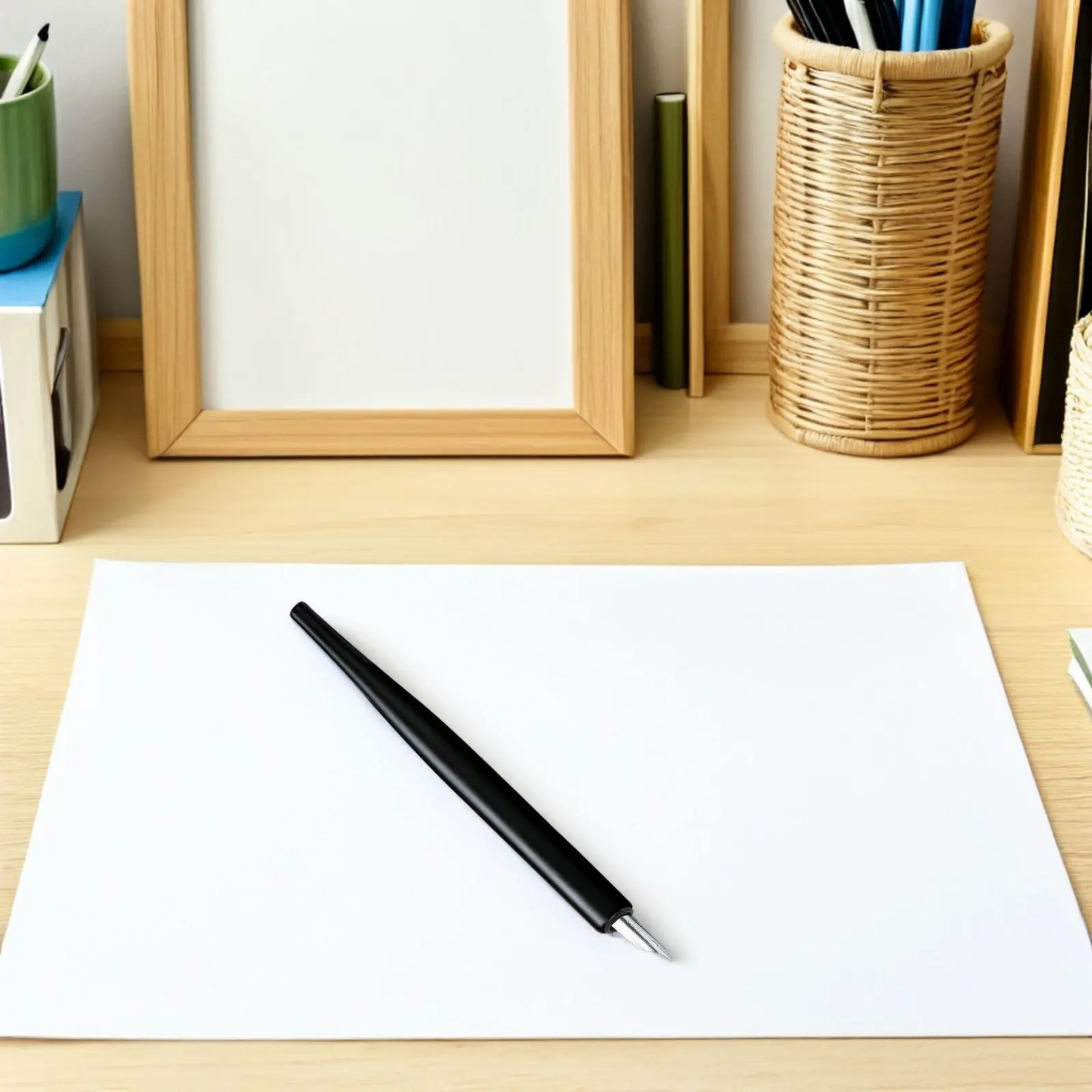 

2 комплекта сменных деревянных перьев для ручек-кистей, для каллиграфии, манги, скетчинга, рисования комиксов и художественных работ