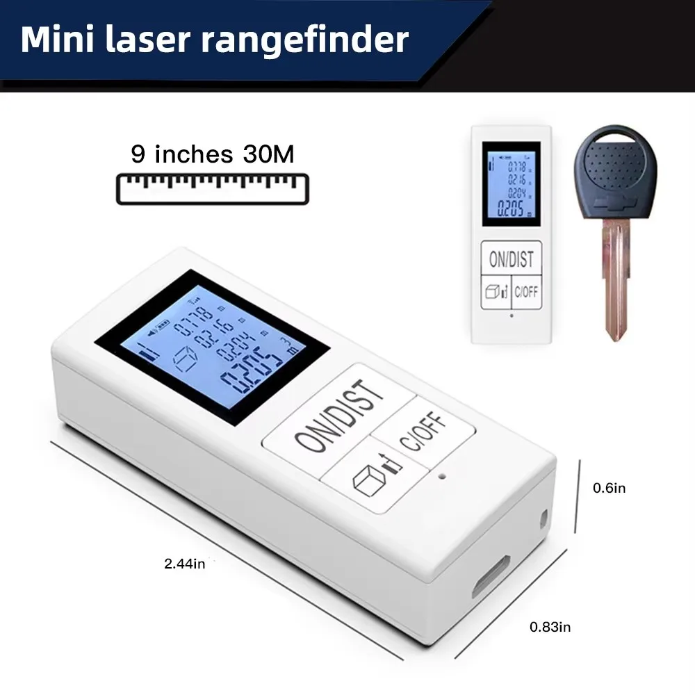 Handheld Mini Rangefinder Digital Laser Rangefinder Highly Accurate Distance Measuring Ruler House Measuring Instrument