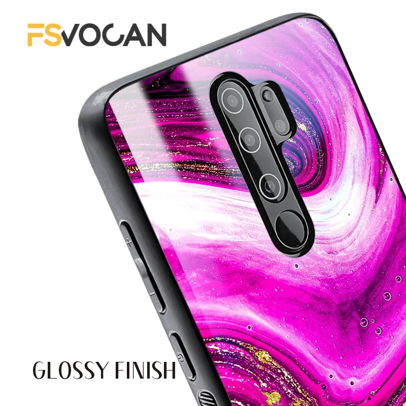 職人技によるマゼンタマーブル模様のスマホケース、Xiaomi Redmi POCO Note 12 11 10 9 8 Pro 9S 12C X3 NFC M3 5G 10S 11S対応