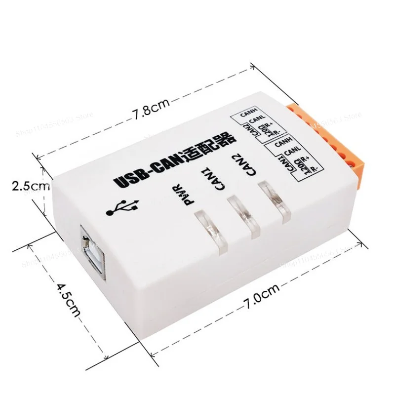 USB To CAN Adapter USBCAN‑2C, Dual‑Channel Industrial Isolated CAN Bus Interface Card