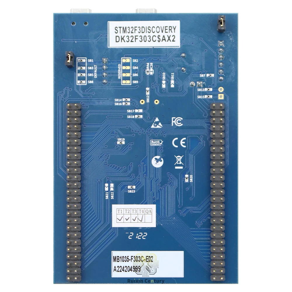 Carte de développement FOR ST STM32F3DISCOVERY STM32F3-Discovery STM32F303 72 MHz Cortex-M4F 256 Ko Flash 48 Ko RAM ST-LINK/V2 Gyroscope