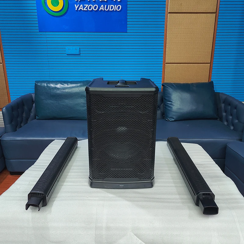 In-stock 2000w With DSP Professional Plastic Lightweight Powered PA Array System Slim Active Column Speaker