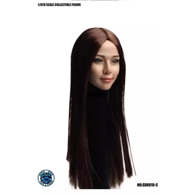 SUPER canard SDH010 1/6 tête de fille asiatique sculptée en PVC modèle pour 12 ''Tbleague Phicen JIAOUL femme soldat Action BodyDoll