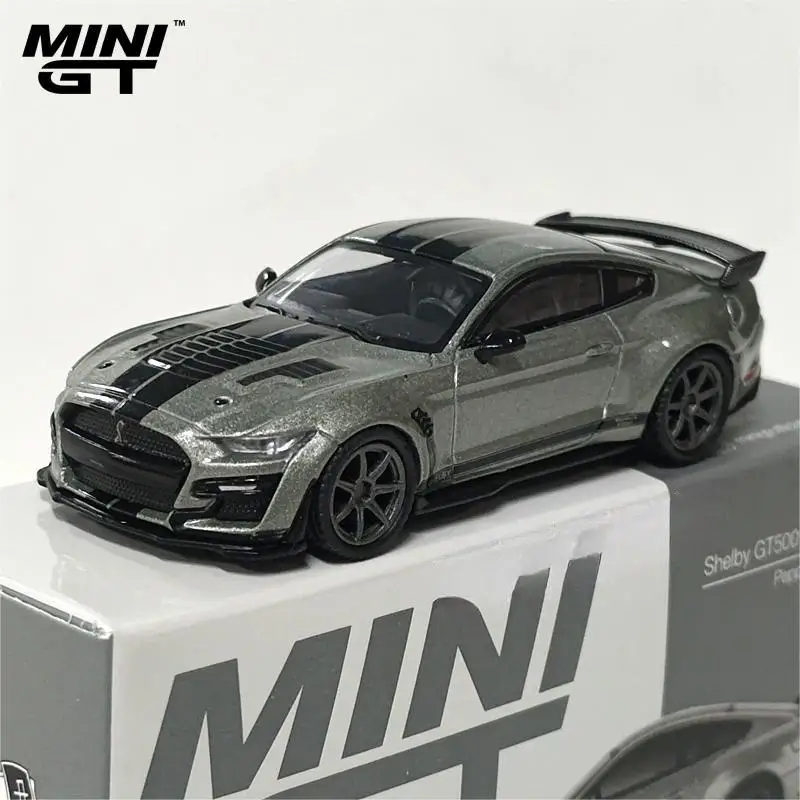 TSM Minigt 1/64 #615 Ford Shelby GT500 SE Widebody Pepper Gray Metallic Die-cast alloy car model toy collection gifts