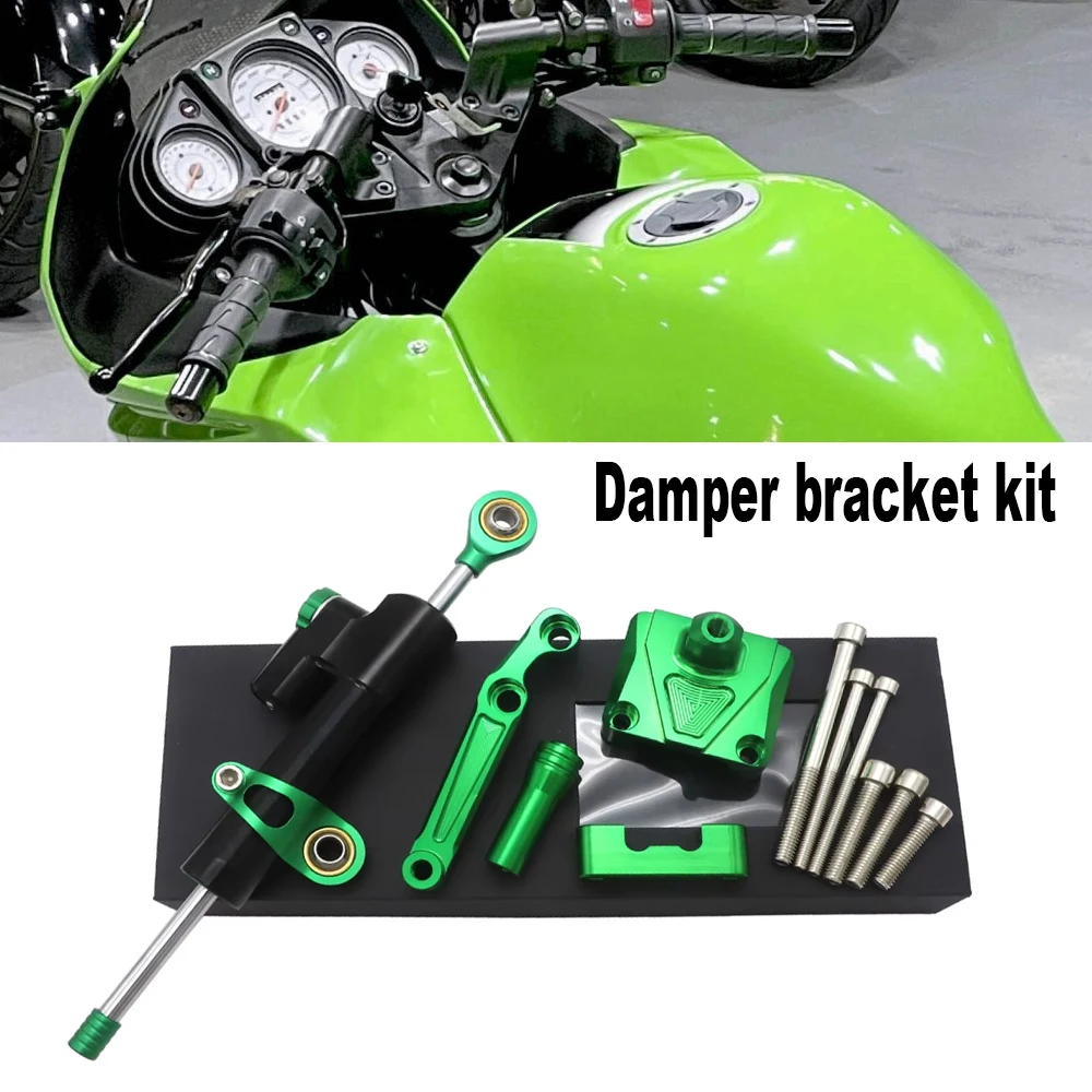 

Motorcycle CNC Steering Damper Stabilizer Bracket kit For KAWASAKI NINJA250R NINJA 250R EX250 EX 250 2008 2009 2010 -2012