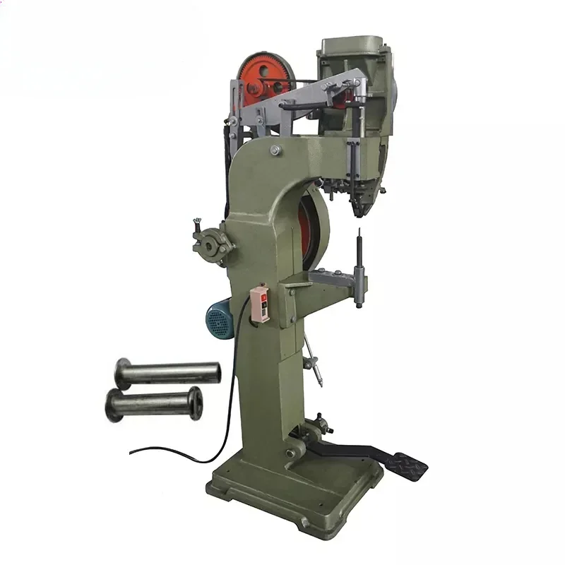 Automatic tubular riveting machine manufacturer  orbital semi hollow tubular pneumatic feeding