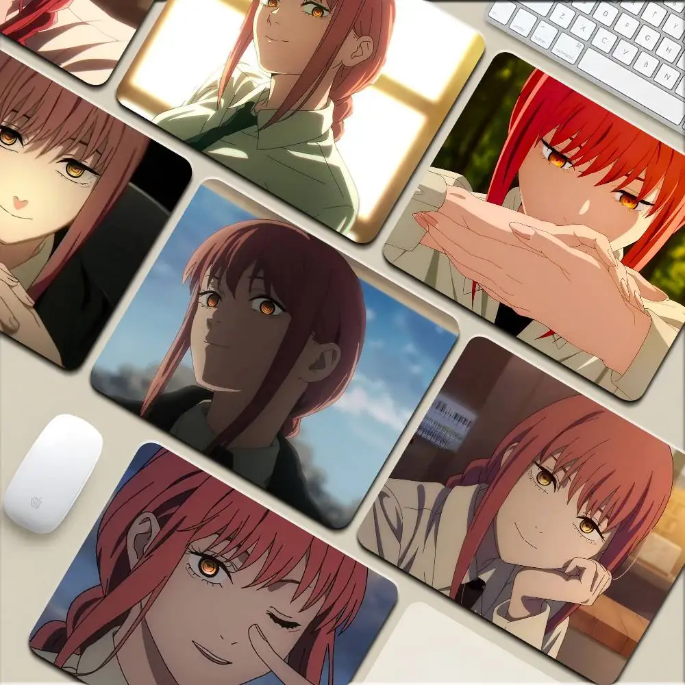 Anime Chainsaw Man Makima Small Mousepad Keyboard Pad Laptop Cushion Non-slip Deskpad