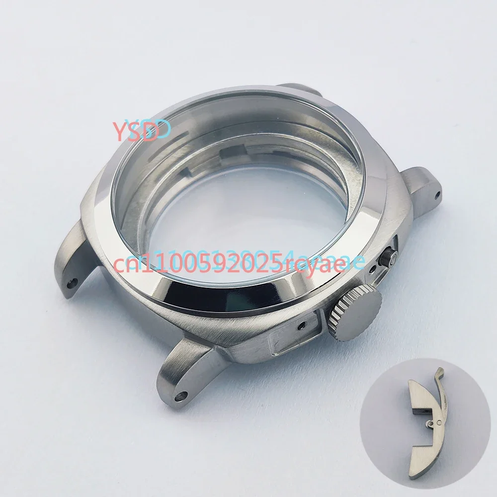 Stainless steel watch case with sapphire glass, suitable for NH35/36 movements, available in 36/39mm.