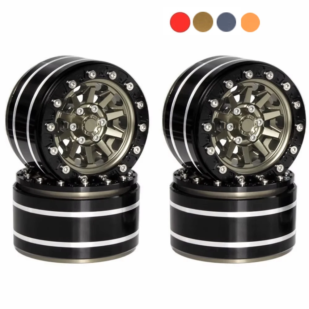 

4 шт., 1,9-дюймовые металлические шины для ступицы колес для 1/10 радиоуправляемой модели автомобиля, гусеничного автомобиля, аксессуары для модернизации AXIAL SCX10 TRX-4 XT4 AT4