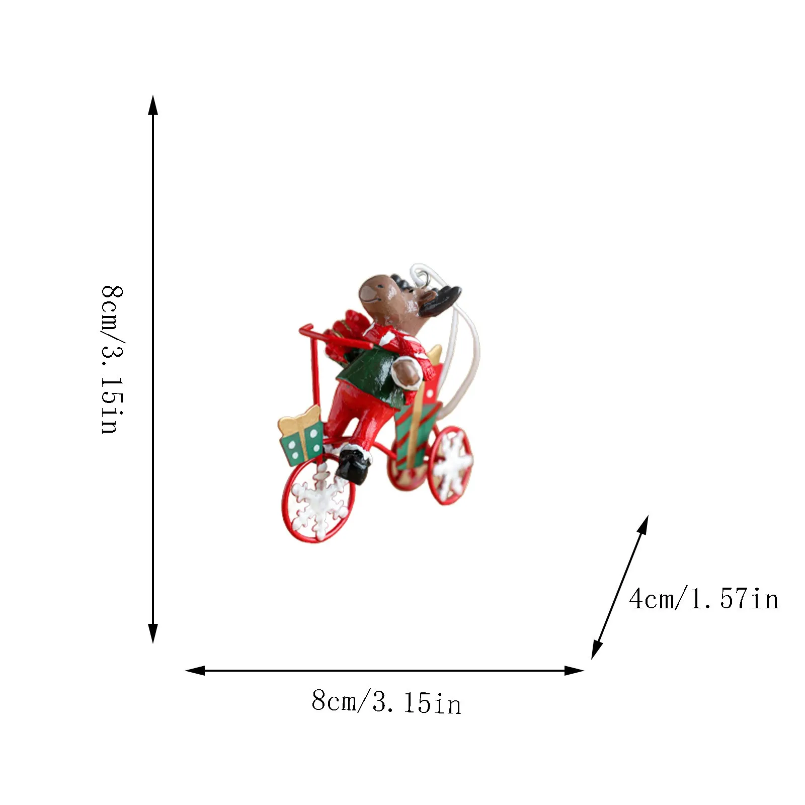 Interesting creative Christmas desktop ornaments Santa Claus elk resin iron small ornaments Xmas home holiday decoration