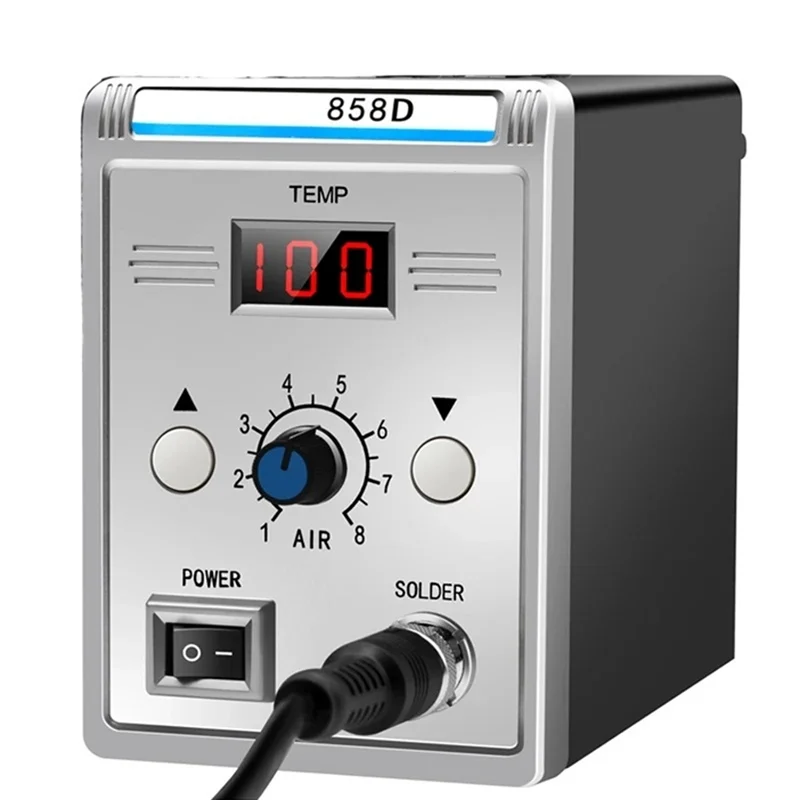 

AB11-Heat Gun Solder Station Hot Air Gun 858D BGA Rework 220V 700W Hair Dryer For Soldering SMD SMT Welding Repair Tool