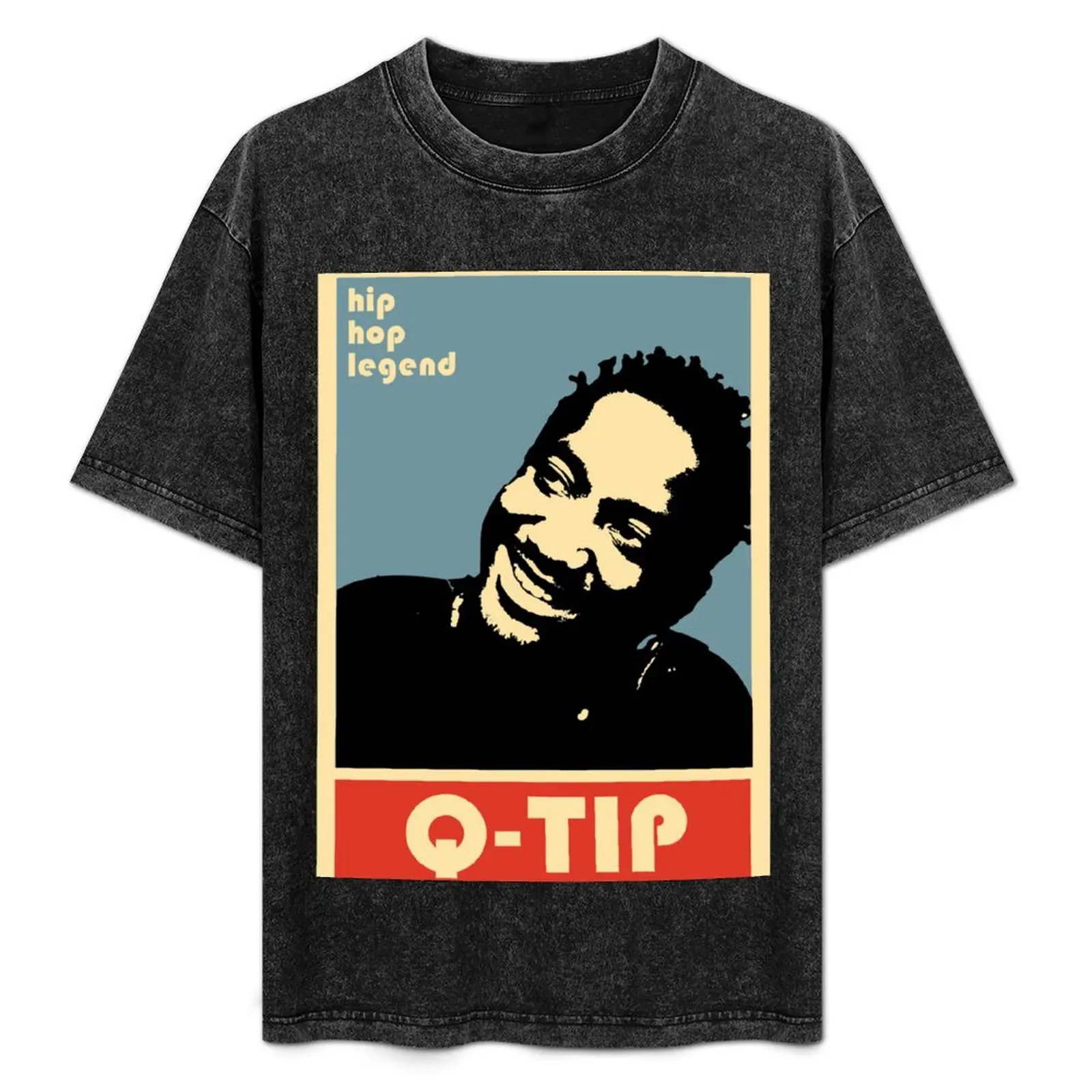 

hip hop legend qtip poster T-Shirt man clothes summer top tshirts for men