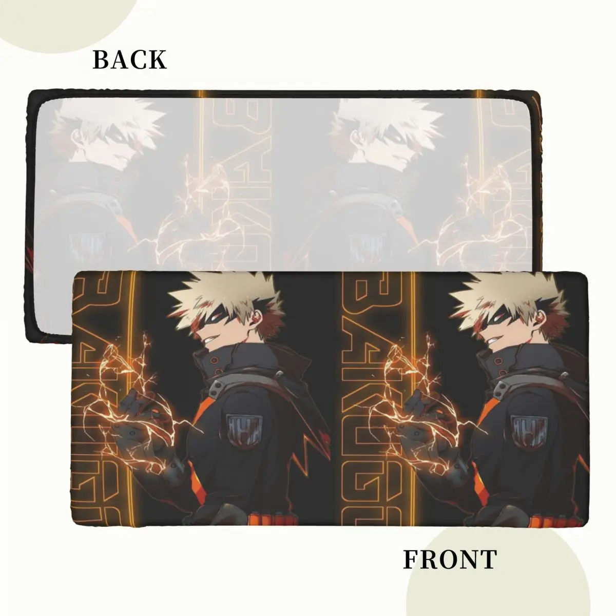 Bakugou Katsuki Customized Rectangular Tablecloth Waterproof Table Cover for Festival Party Decorations Table Cloth