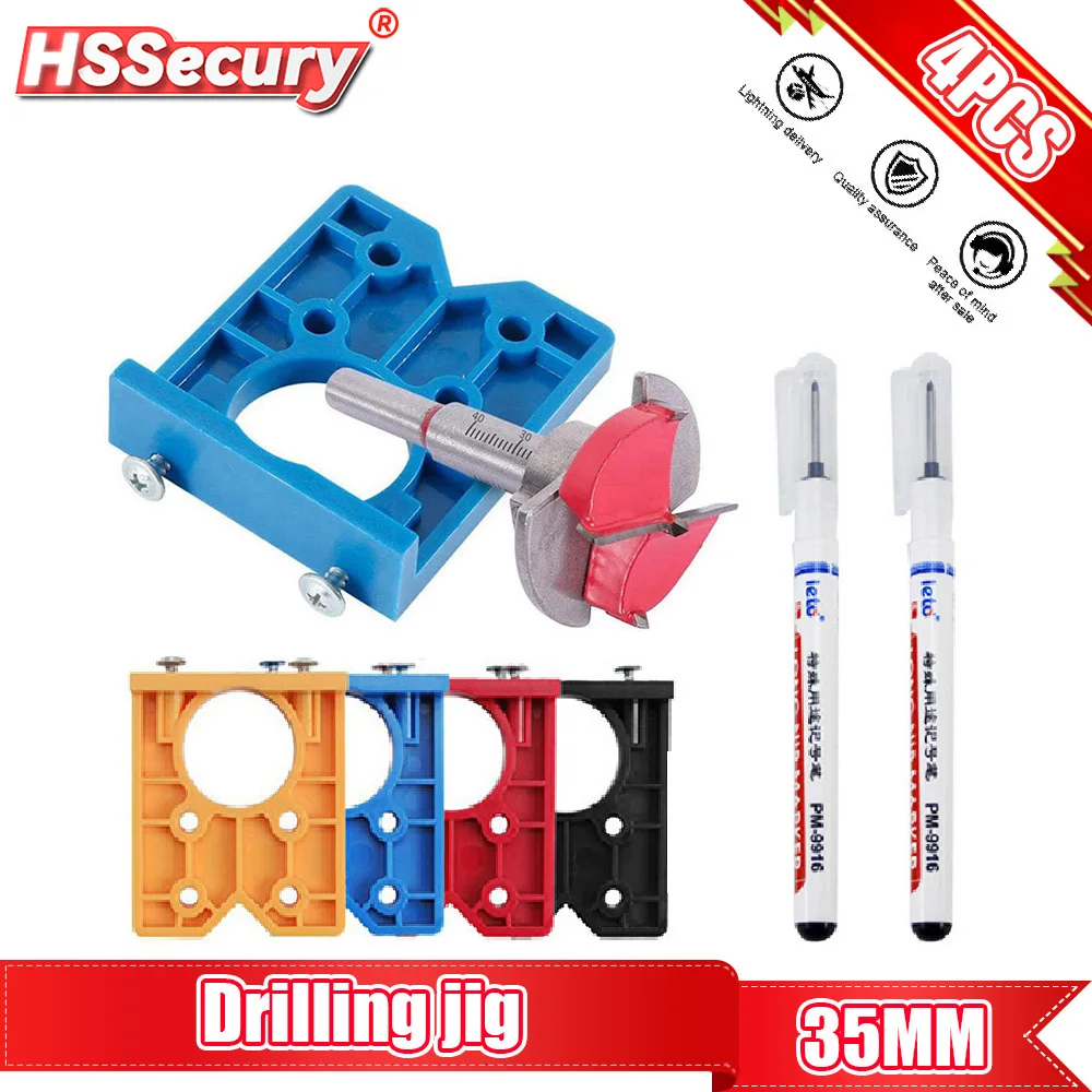 35Mm Bản Lề Khoan Jig Bộ Che Khuyết Điểm Hướng Dẫn Bản Lề Khoan Lỗ Định Vị Gỗ Lỗ Mở Cửa Tủ Phụ Kiện Dụng Cụ