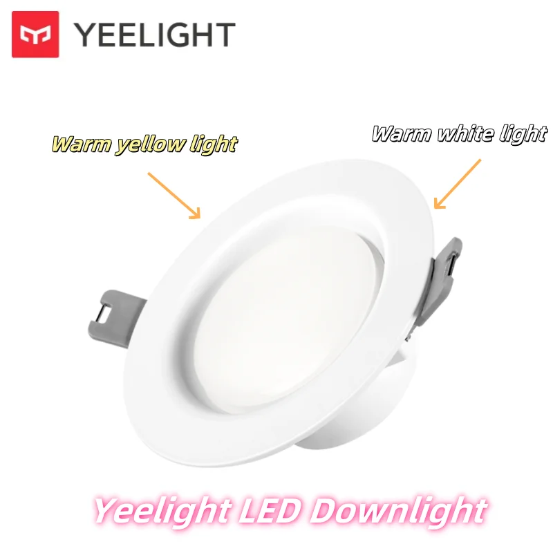 

Светодиодный встраиваемый светильник Yeelight, 220В, теплый белый 4000K/теплый желтый 3000K, для гостиной, коридора, спальни