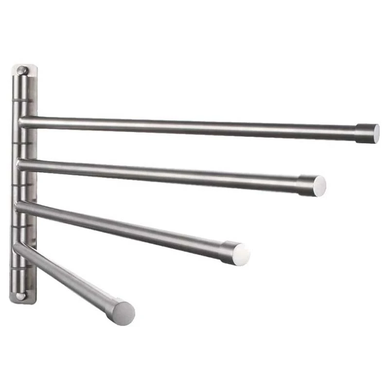 

Настенный поворотный держатель для полотенец - Вращающаяся вешалка для полотенец из нержавеющей стали (4 шт.) для ванной/кухни - B51B