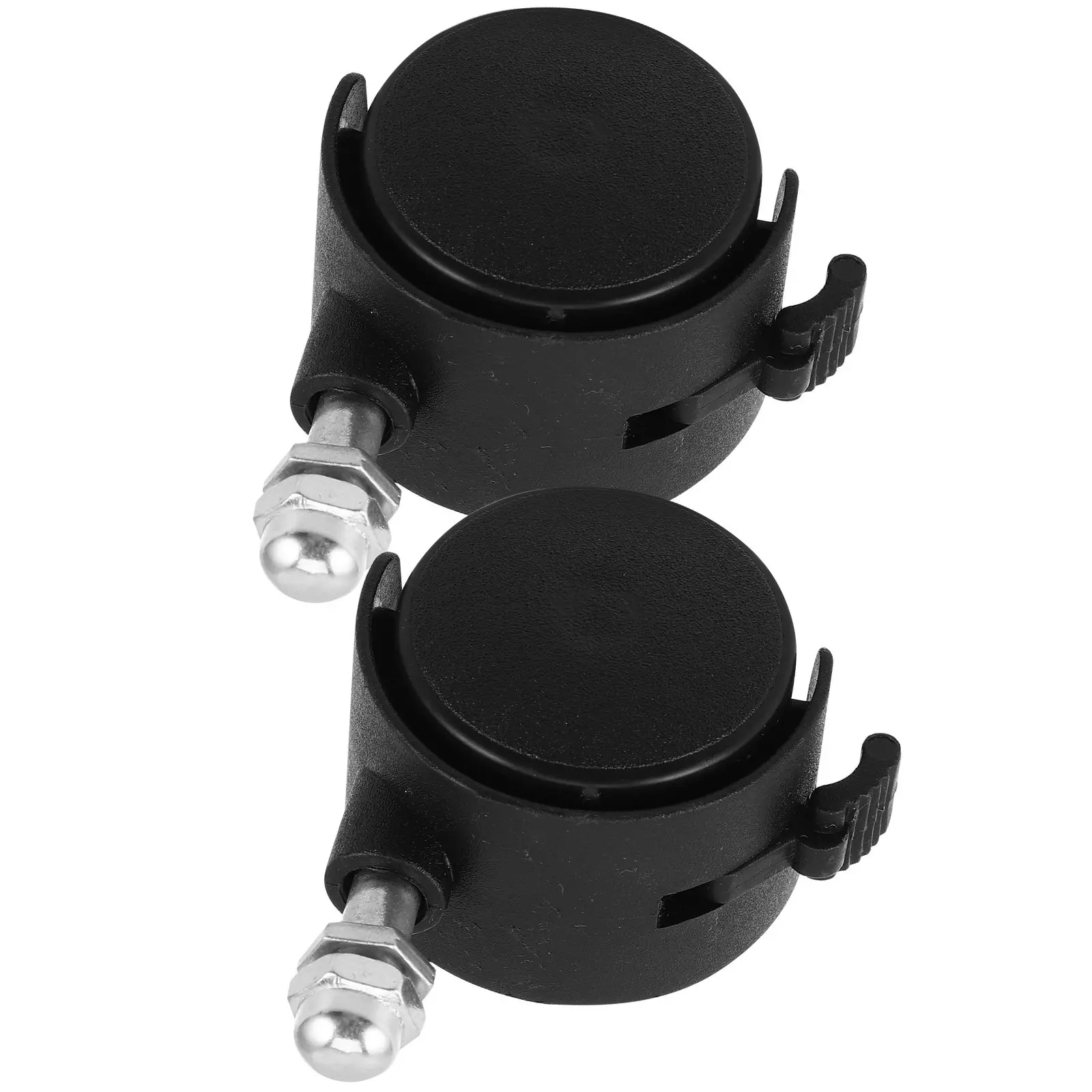 2Pcs Universal Baby Chair Caster Wheels Plastic Swivel Casters with Brake for Bath Seats Replacement Parts Smooth Repositioning
