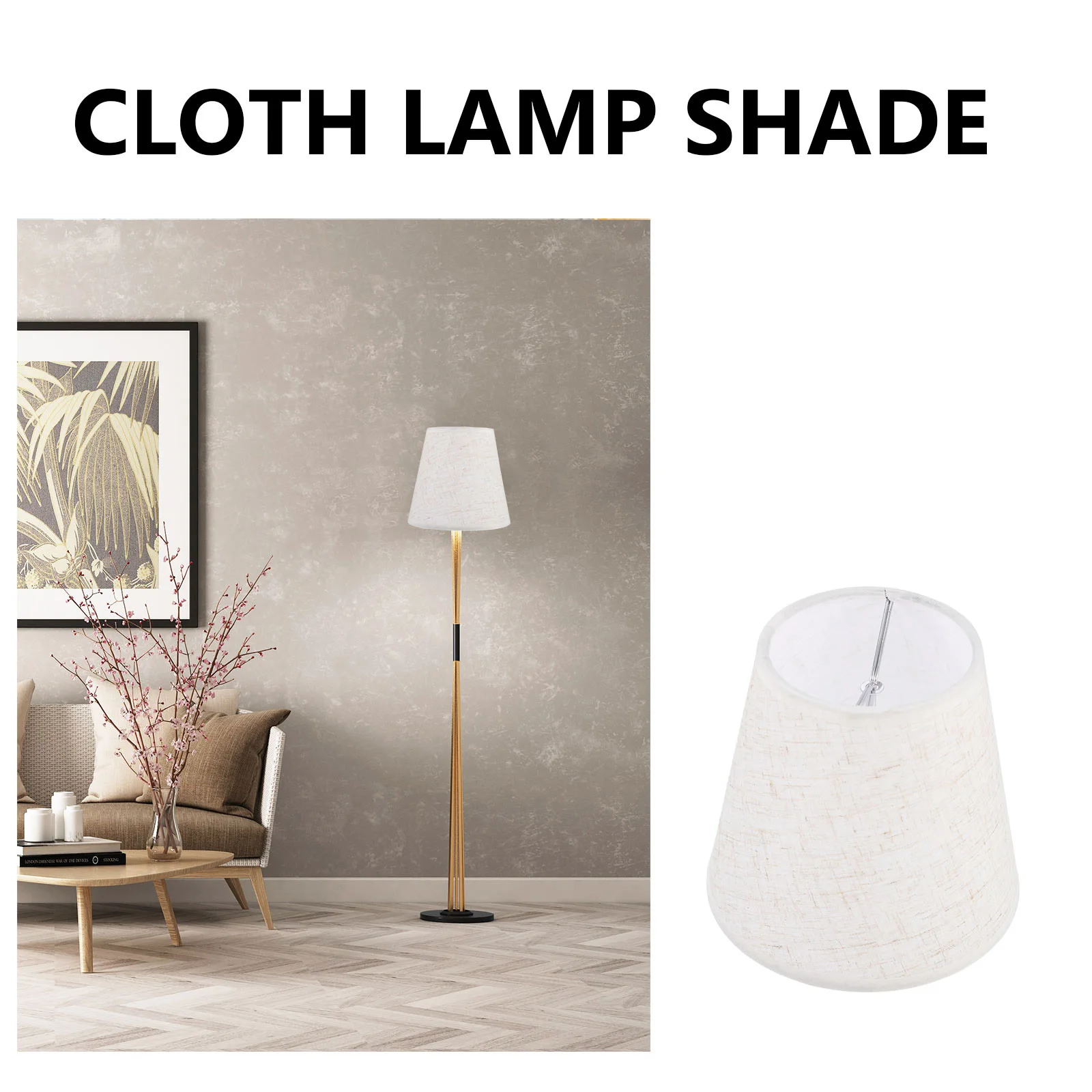 

Cloth Lamp Shade Accessories Light Cover for Wall Floor Lamps Iron Clip Bulb Dust Protection Warm Decorative Mood Style