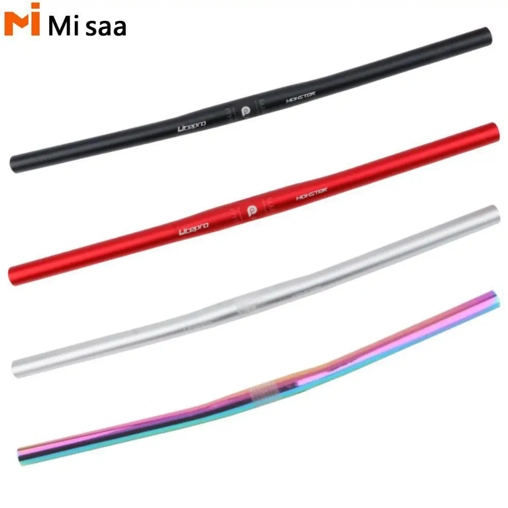 One-shaped Handlebar Stable High-strength Monster 22.2mm Outdoor Riding Handlebar Universal Folding Litepro 540mm/580mm