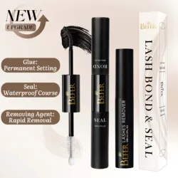 BEFER Glue For Eyelashes 2in1 Lash Bond And Seal Eyelash Glue+Eyelash Remover Waterproof Eyelashes Adhesives Strong Fixed Lash