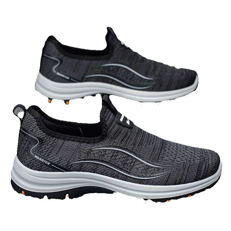 Spring And Summer Breathable New Model Of "Dad Shoes" With Soft Soles, Old Beijing Cloth Shoes, Mesh Slip-on Shoes For The Elderly, Men's Shoes_vogvips.com