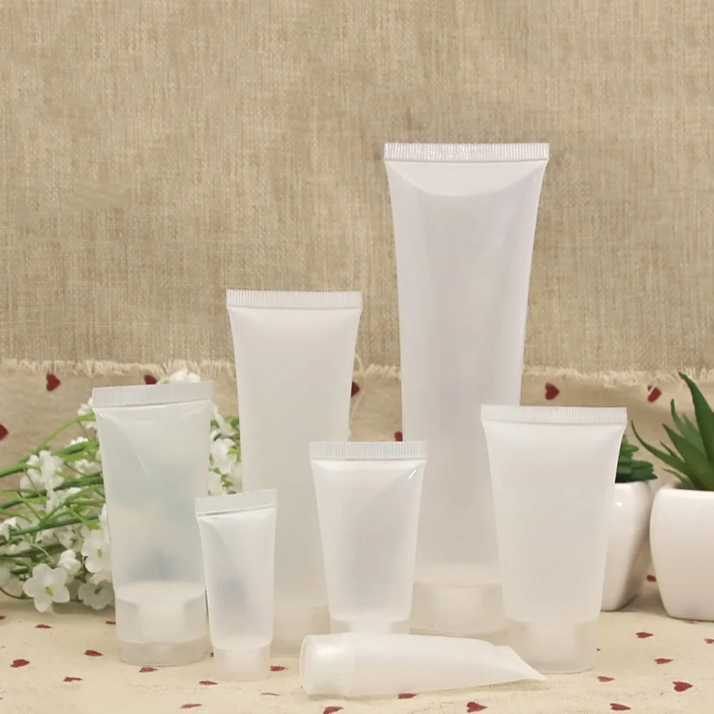 

5Pcs Eco friendly Travel Bottles for Shampoo Lotion Toiletries Containers Refillable PVC PP Wear resistant Suitable Travel