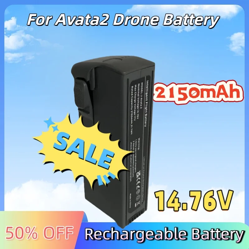 

For DJI for Avata2 Intelligent Accessories Flight Battery Drone Batterys Stable Voltage 14.76V 2150mAh Rechargeable Battery