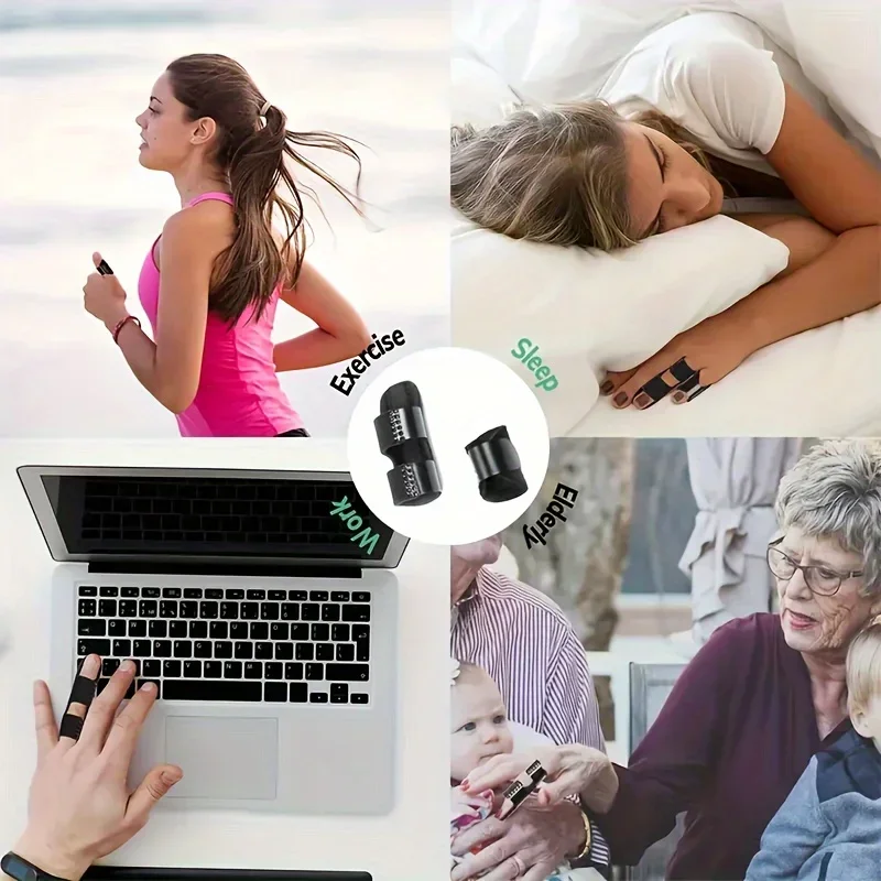 3/5 قطعة أصابع حلقة تثبيت جبيرة المقبس خلع مشترك التواء مصحح إعادة التأهيل دعم مستقيم الانحناء حماية