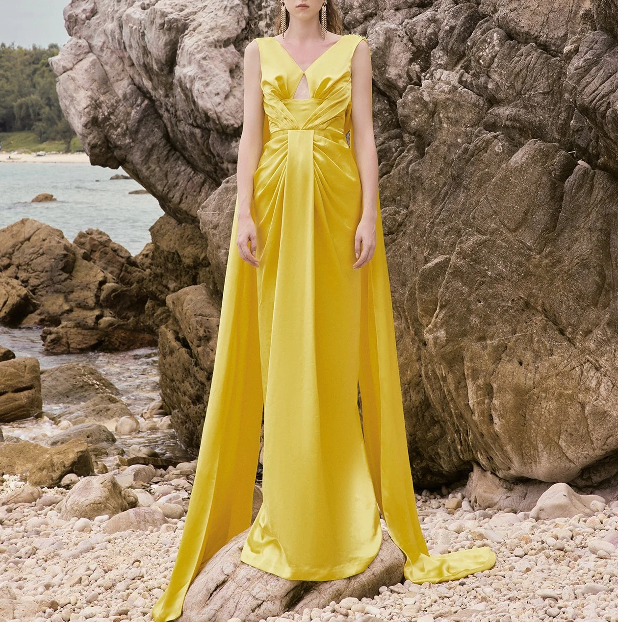 

Welove V Neck Saudi Prom Dresses 2025 Backless Special Occasion Floor-length Customized Evening Dress vestidos de fiesta