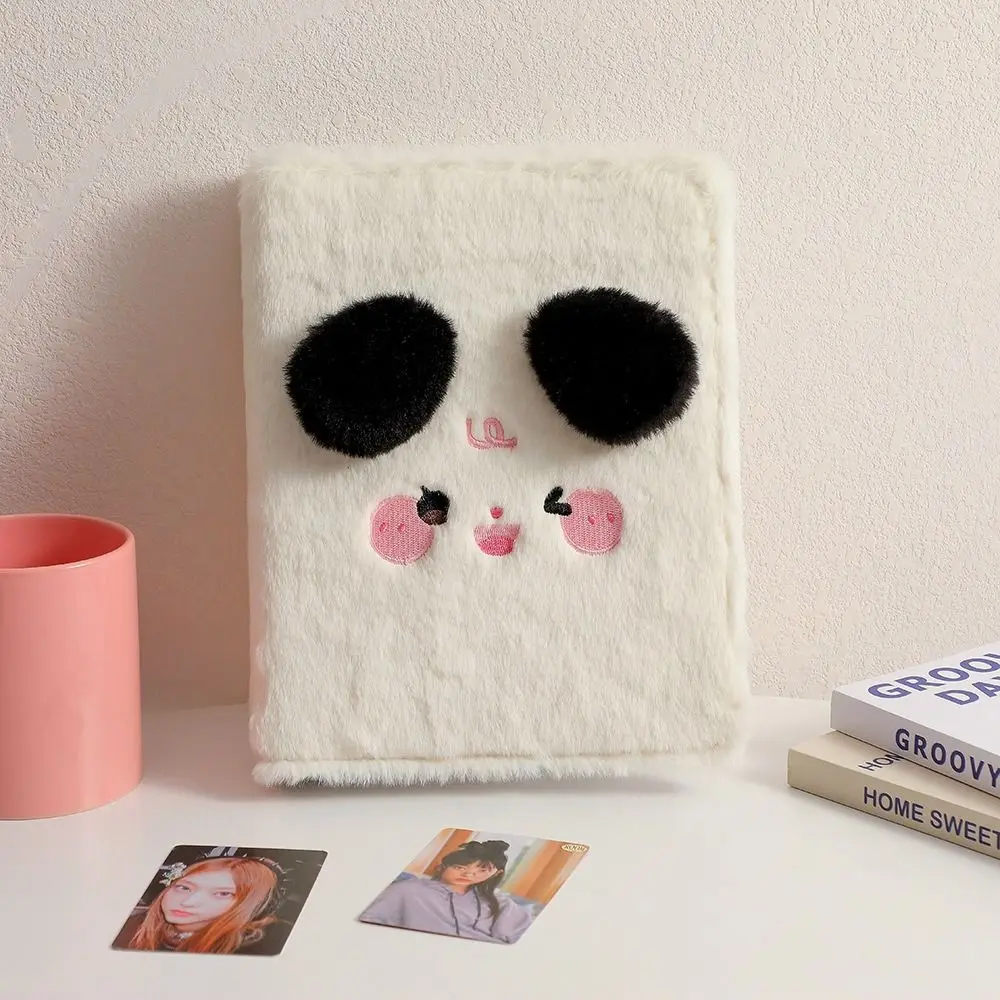 Photocard Holder Cat Bear Cards Album Cover Inner Page Refill Loose-leaf Collection Book Cover Six-hole Fluffy