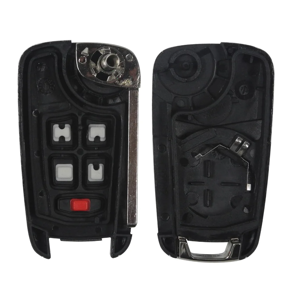 jingyuqin Flip Folding Remote Key Shell 5 BTN for Vauxhall Opel for Buick Excelle Verano LaCrosse Regal Housing Fob Case