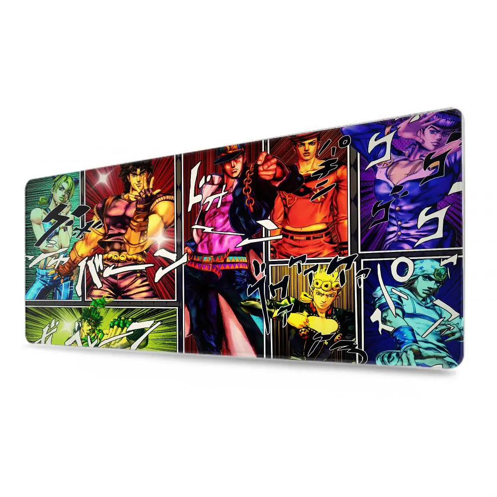 JoJo's Bizarre Adventure Mouse Pad Tablet mouse Pad Laptop xl desktop mate, cute HD Rainbow Gaming keyboard pad, Player, 90x40