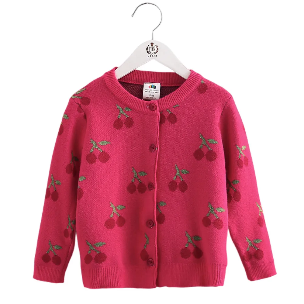 2024 Autumn Winter Fashion 2 3 4 5 6 8 10 12 Years Children Clothing Kids Thicken Knitted Jacket Cardigan Sweater For Baby Girl