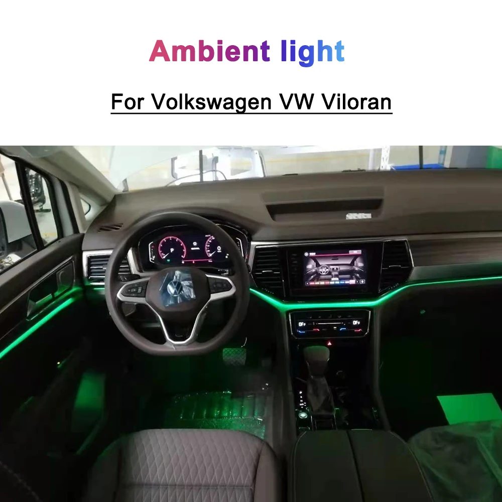 Car ambient light For Volkswagen VW Viloran Interior Door Handle Decorative lighting 64-color Atmosphere lamp