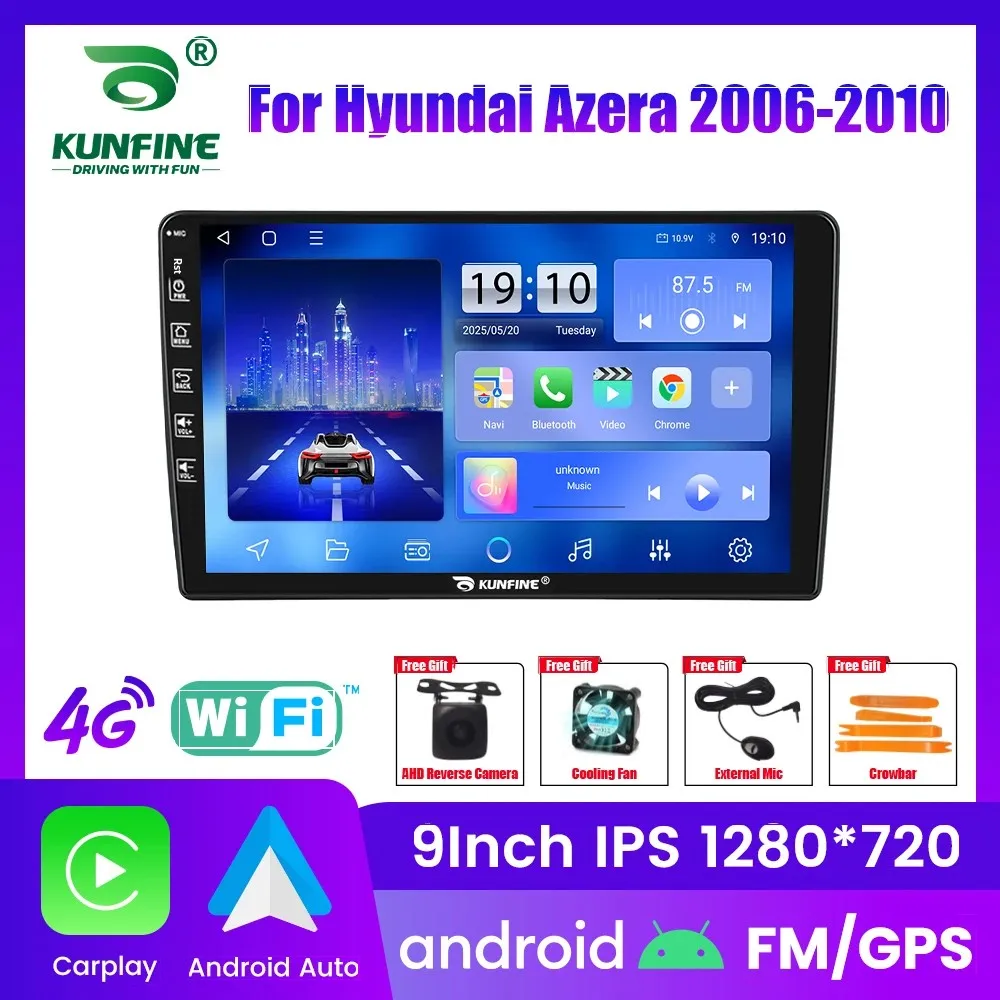 Android Car Radio For Hyundai Azera 2006-2010 Car Stereo 2Din Octa Core GPS Navigation Player IPS Screen Carplay Android Auto
